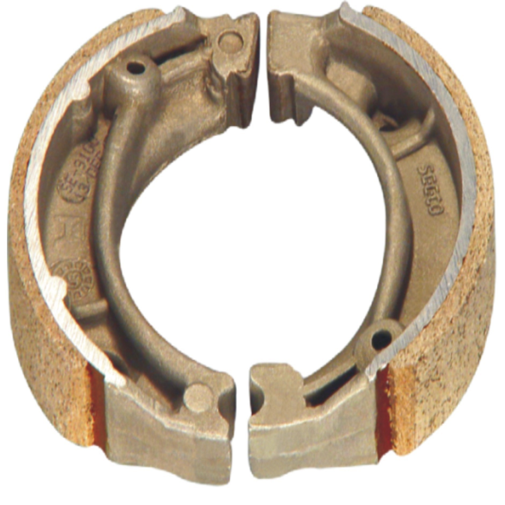 Genuine automobile parts: brake shoe made to client specification by Seeco